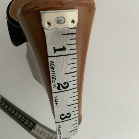 Tommy Hilfiger Thong Wedge Sandals Black 6 - Picture 8 of 13